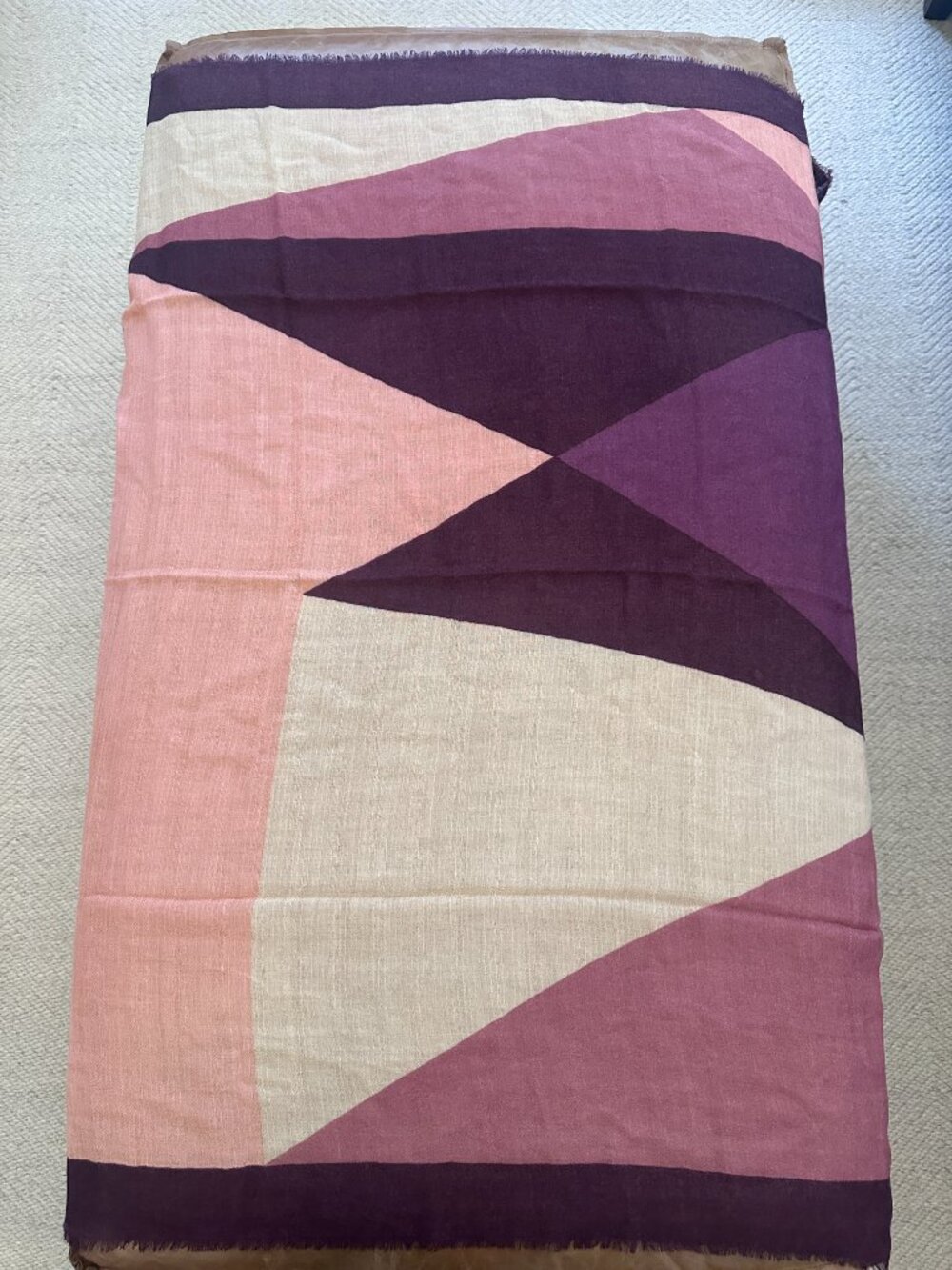 Sézane Utopia Scarf in Aubergine/Purple ~ NWT! - Picture 2 of 9